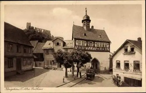 Ak Königstein im Taunus, altes Rathaus