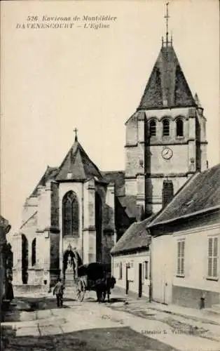 Ak Davenescourt Somme, Kirche