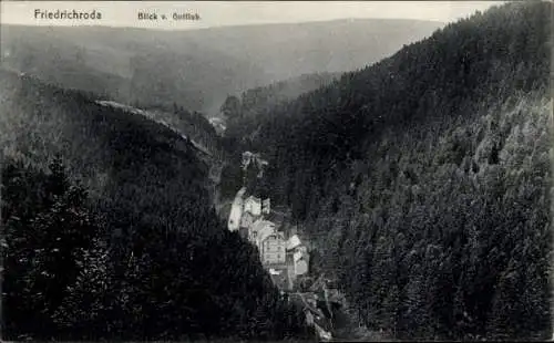 Ak Friedrichroda im Thüringer Wald, Panorama, Blick vom Gottlob