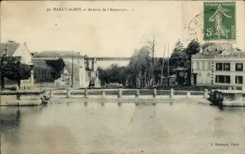 Ak Marly le Roi Yvelines, Avenue de l'Abreuvoir