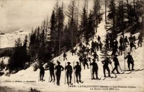 Ak Lanslebourg Savoie, Les Skieurs Alpins, Mont Cenis