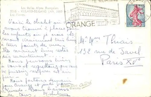 Ak Villard de Lans Isère, Les Pierres