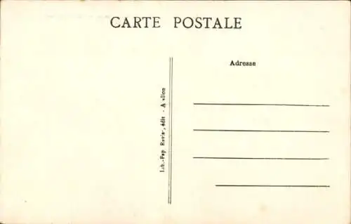 Ak La Cure Yonne, Le Barrage de Malassis, Vue prise en aval