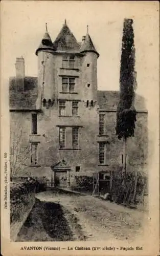 Ak Avanton Vienne, Le Chateau, Facade Est