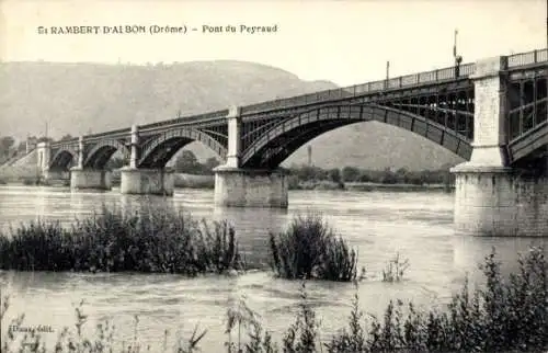 Ak Saint Rambert d'Albon Drôme, Pont du Peyraud