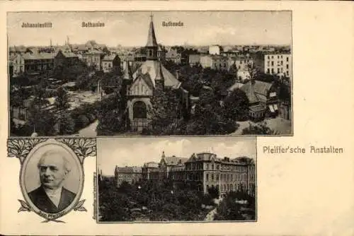 Ak Magdeburg an der Elbe, Pfeiffer´sche Anstalten, Johannisstift, Bethanien, Bethesda, Sup. Pfeiffer