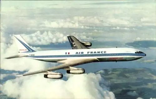 Ak Französisches Passagierflugzeug der Air France, Boeing 707 Intercontinental, F-BHSB