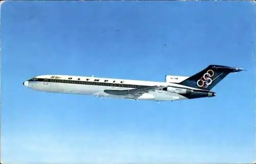 Ak Griechisches Passagierflugzeug, Olympic Airways, Boeing 727 200