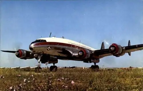 Ak Algerisches Passagierflugzeug, Lockheed Constellation, Cie Air Algerie