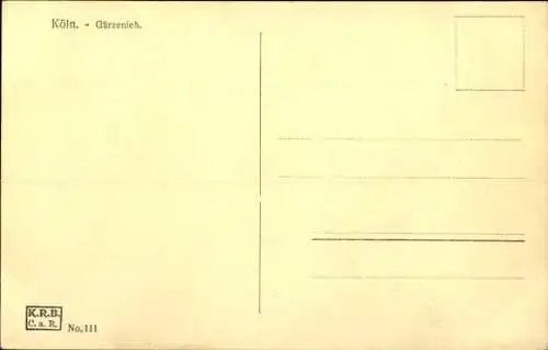 Ak Köln am Rhein, Gürzenich