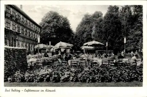 Ak Bad Driburg in Westfalen, Kurpark, Cafeterrasse