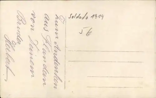 Foto Ak Deutscher Soldat in Uniform, Portrait, I WK