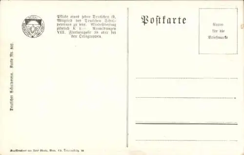 Künstler Ak Kuderna, Franz, Deutsch sein heißt wahr sein, Nr. 2, Familie, Vater tadelt Sohn