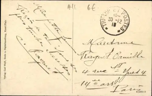 Ak Kusel in der Pfalz, Totalansicht