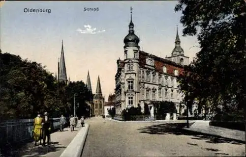 Ak Oldenburg im Großherzogtum Oldenburg, Schloss