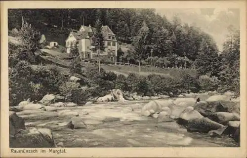 Ak Raumünzach Forbach Murgtal, an der Murg, Haus