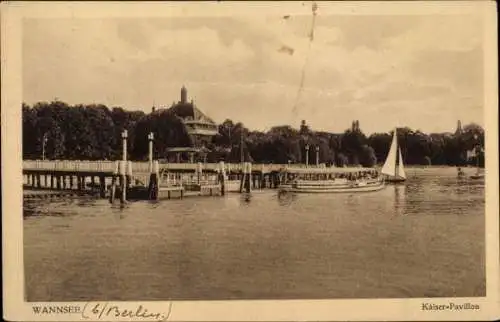 Ak Berlin Zehlendorf Wannsee, Kaiser-Pavillon