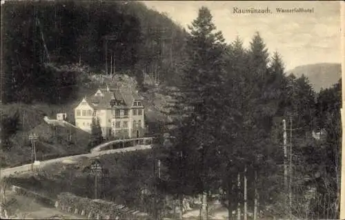 Ak Raumünzach Forbach im Schwarzwald, Wasserfallhotel