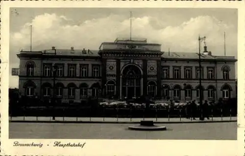 Ak Braunschweig in Niedersachsen, Hauptbahnhof