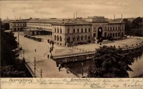 Ak Braunschweig in Niedersachsen, Bahnhof