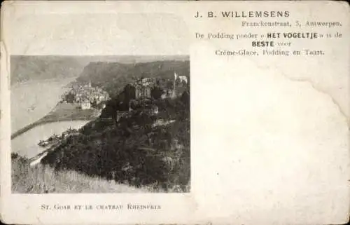 Ak St. Goar am Rhein, Burg Rheinfels