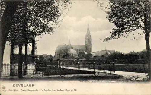 Ak Kevelaer am Niederrhein, Teilansicht, Kirche