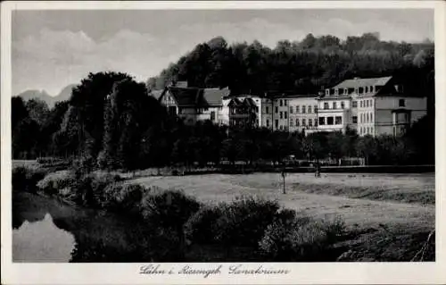 Ak Wleń Lähn am Bober Schlesien, Sanatorium