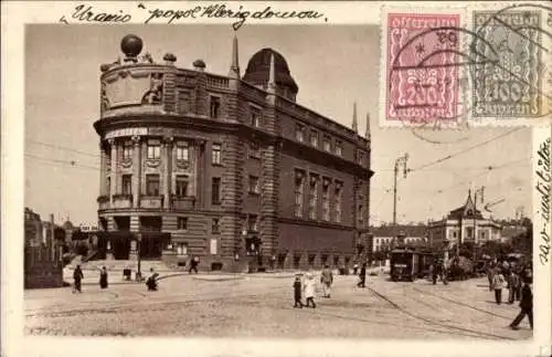 Ak Wien 1 Innere Stadt, Urania-Sternwarte