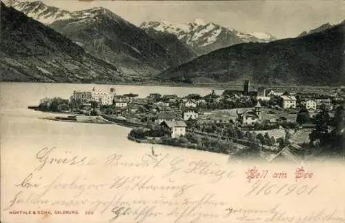 Ak Zell am See in Salzburg, Panorama