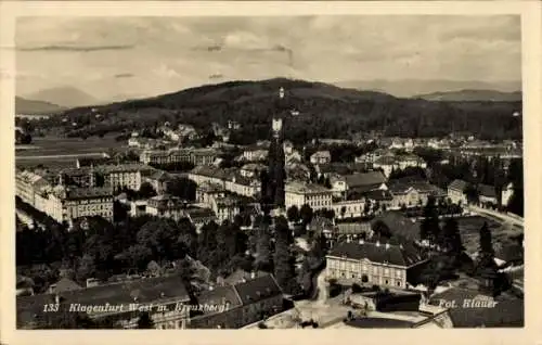 Ak Klagenfurt am Wörthersee Kärnten, Gesamtansicht, Kreuzbergl