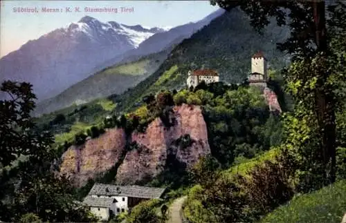 Ak Meran Merano Südtirol, Stammburg Tirol