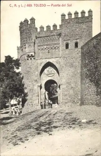 Ak Toledo Castilla La Mancha Spanien, Puerta del Sol