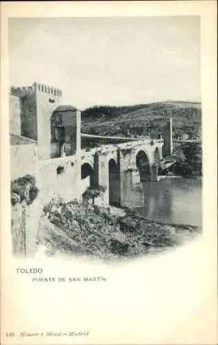 Ak Toledo Kastilien La Mancha Spanien, Puente de San Martín