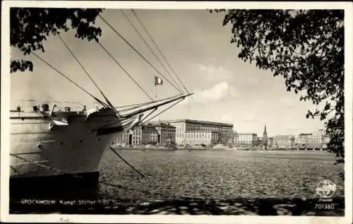 Ak Stockholm Schweden, Schloss, Skeppsholmen