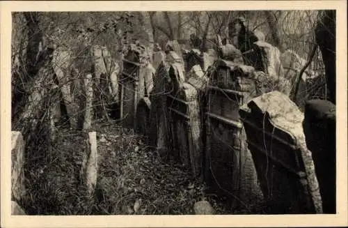 Judaika Ak Praha Prag Tschechien, Jüdischer Friedhof