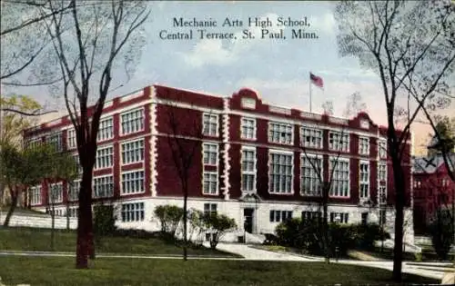 Ak Saint Paul Minnesota USA, Mechanic Arts High School, Central Terrace