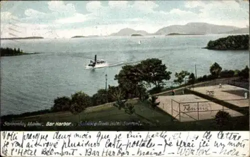 Ak Bar Harbor Maine USA, Panorama, Tennis