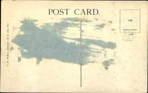 Ak British Columbia Kanada, Selkirk Mountains, Großer Gletscher