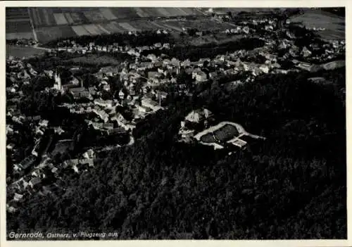 Ak Gernrode Quedlinburg im Harz, Fliegeraufnahme