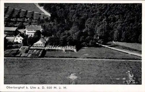 Ak Oberberghof Ulm an der Donau, Fliegeraufnahme