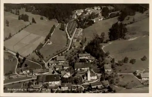 Ak Bolsternang Großholzleute Isny im Allgäu, Fliegeraufnahme