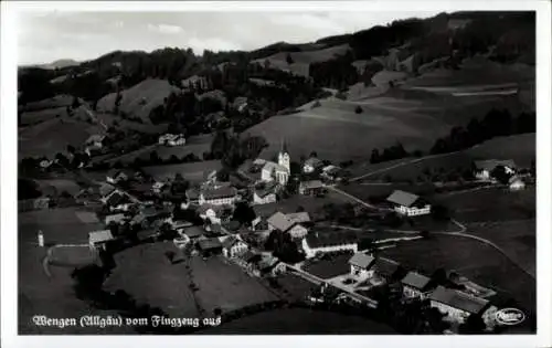 Ak Wengen Weitnau im Allgäu, Fliegeraufnahme