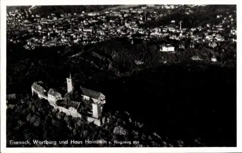 Ak Lutherstadt Eisenach in Thüringen, Wartburg, Fliegeraufnahme