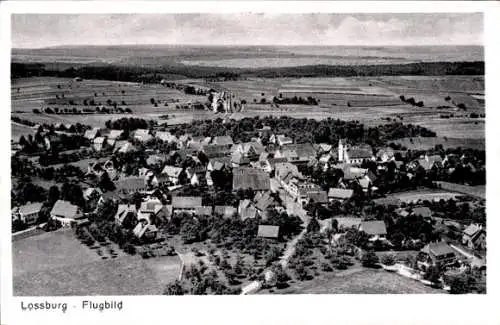 Ak Loßburg im Schwarzwald, Fliegeraufnahme