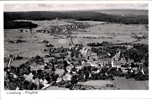 Ak Loßburg im Schwarzwald, Fliegeraufnahme