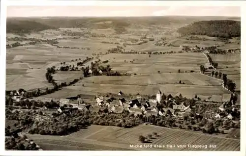 Ak Michelfeld im Kreis Schwäbisch Hall, Fliegeraufnahme