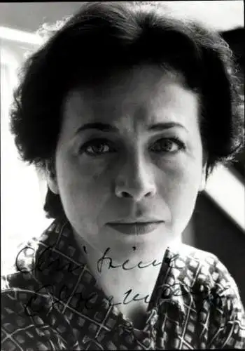 Ak Schauspielerin Christine Ostermayer, Portrait, Autogramm