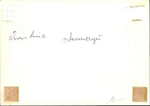 Ak Schauspielerin Christine Ostermayer, Portrait, Autogramm