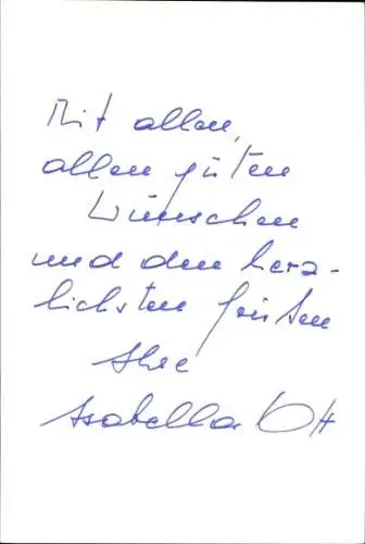 Ak Schauspielerin Isabella Ott, Portrait, Autogramm