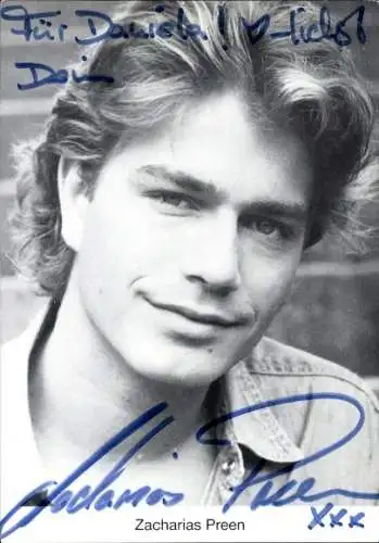 Ak Schauspieler Zacharias Preen, Portrait, Autogramm